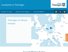 Tablet Screenshot of invest-in-thuringia.de